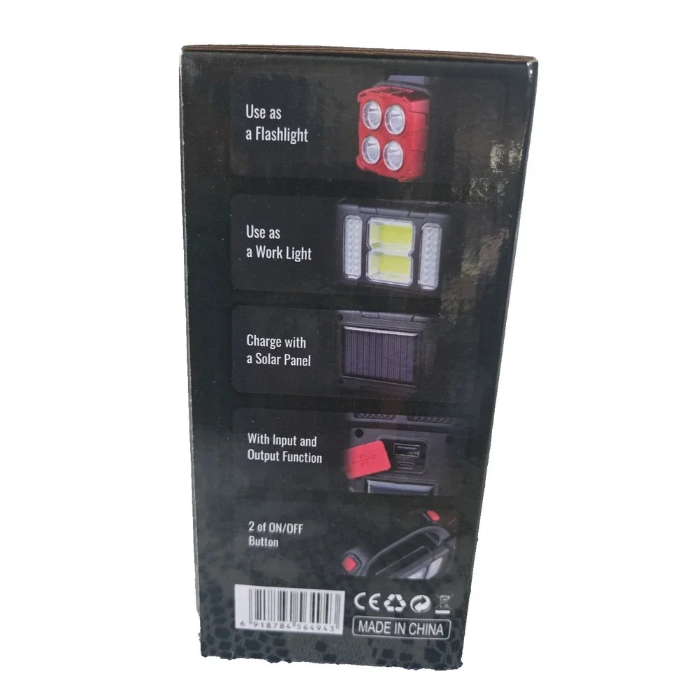 Solar Light Bundle LED Outdoor Waterproof Orange/Multifunctional Solar Lamp New